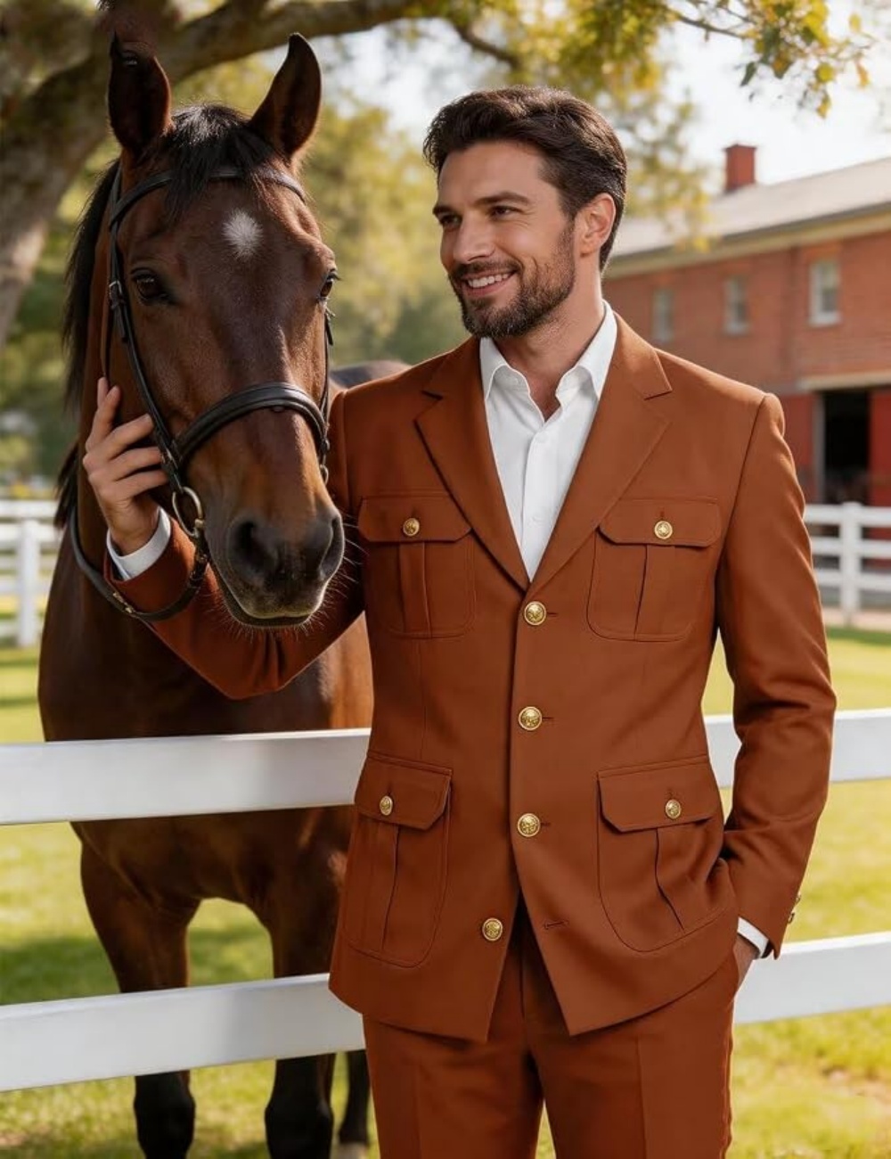 Safari Outdoor Hunting Jackets - 2 Piece Men's Safari Suits Multi