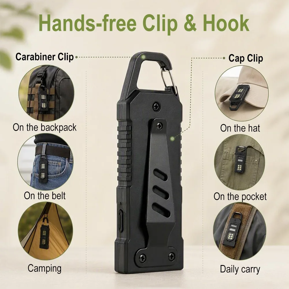 Outdoor Hunting Bike - BORUiT Mini EDC 2pcs 5 Modes
