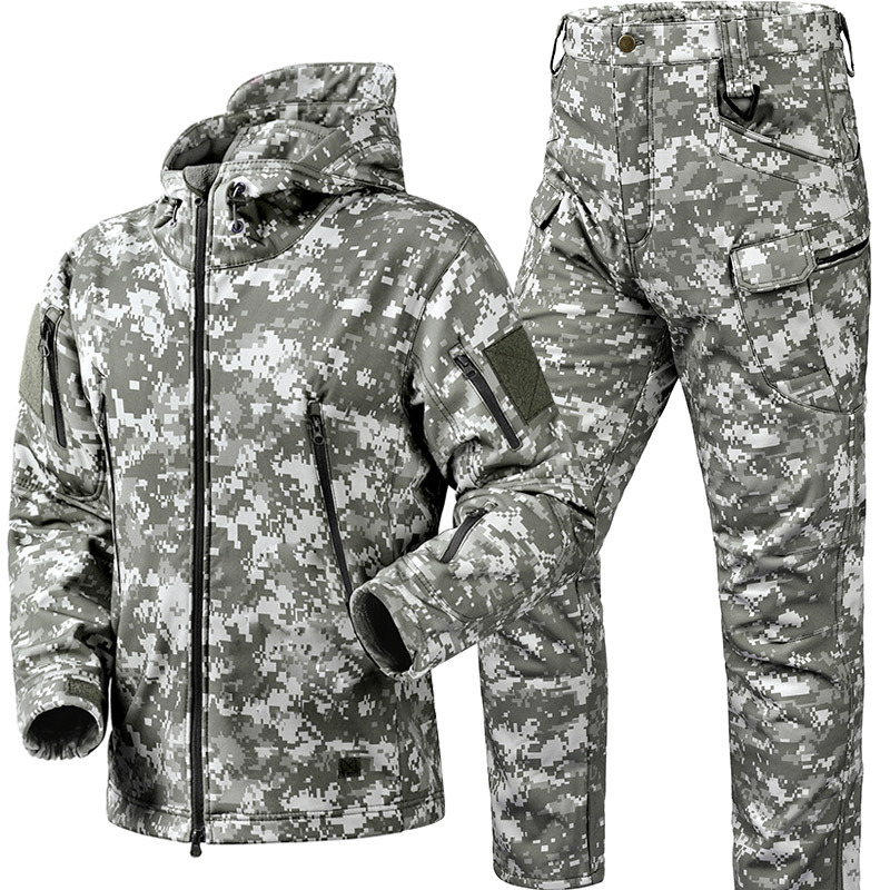 Safari Outdoor Hunting Jackets - Winter Thicken Men Camo Suit Waterproof