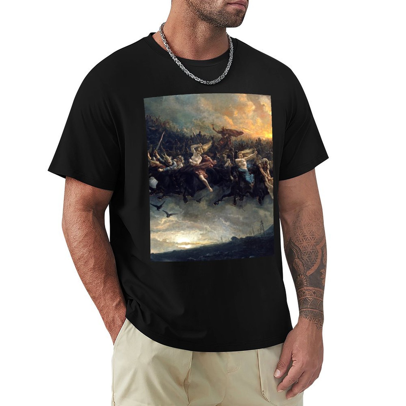 Wildman Hunting & Outdoor Photos - The Wild Hunt of Odin (1872),