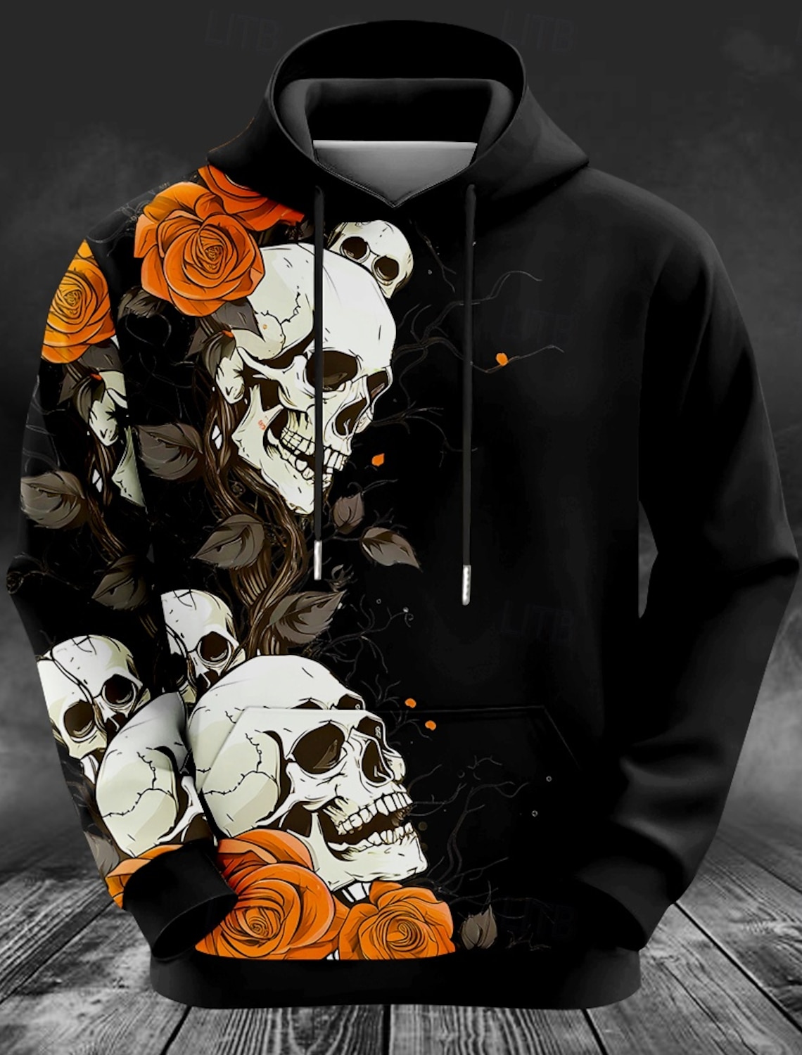 Men's Deer print Hoodie Sweats - Outdoor Hunting Hoodie ulasan dan harga