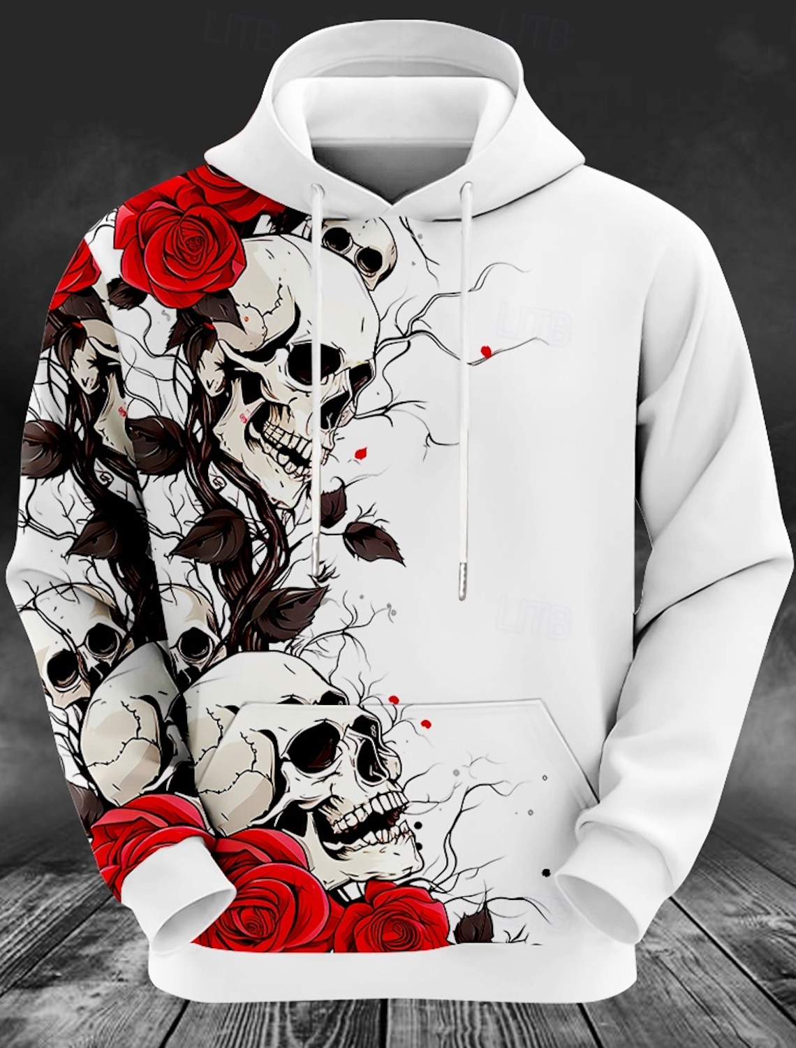 Men's Deer print Hoodie Sweats - Outdoor Hunting Hoodie ulasan dan harga