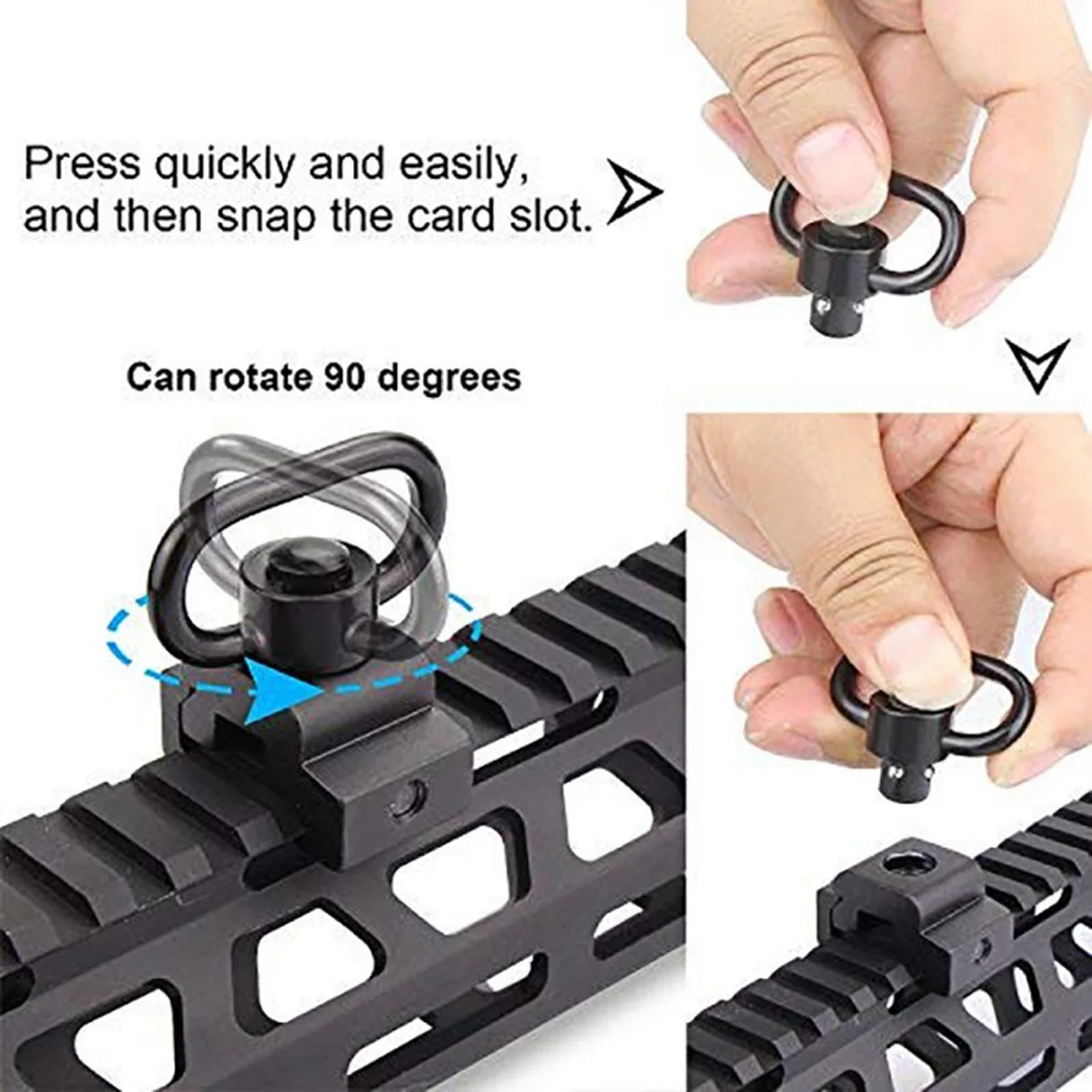 Tactical Strap Gun Sling Swive - Rifle Sling Swivel ulasan dan harga