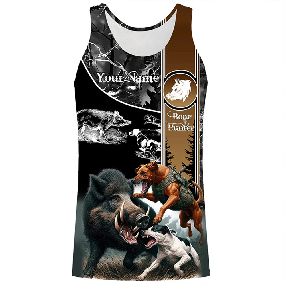 Custom Name Boar Hunter Tank T - Wildman Hunting & Outdoor Photos ulasan dan harga