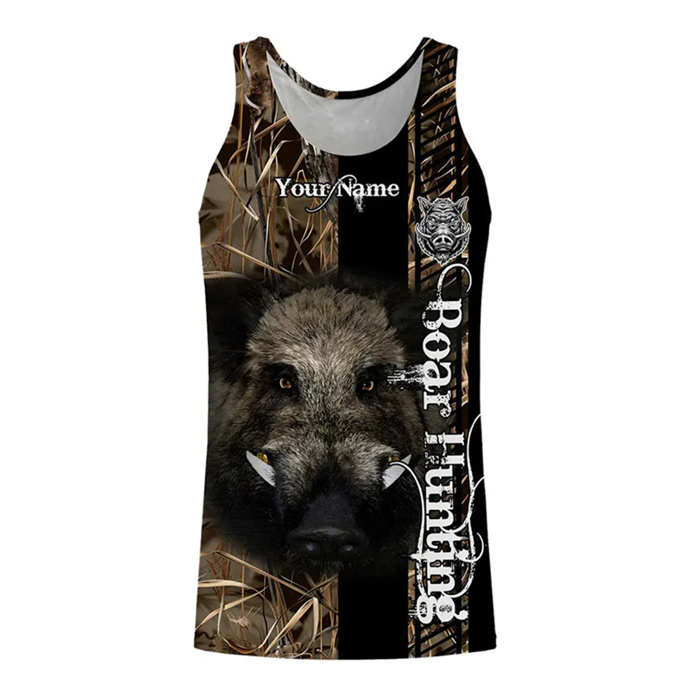Custom Name Boar Hunter Tank T - Wildman Hunting & Outdoor Photos ulasan dan harga