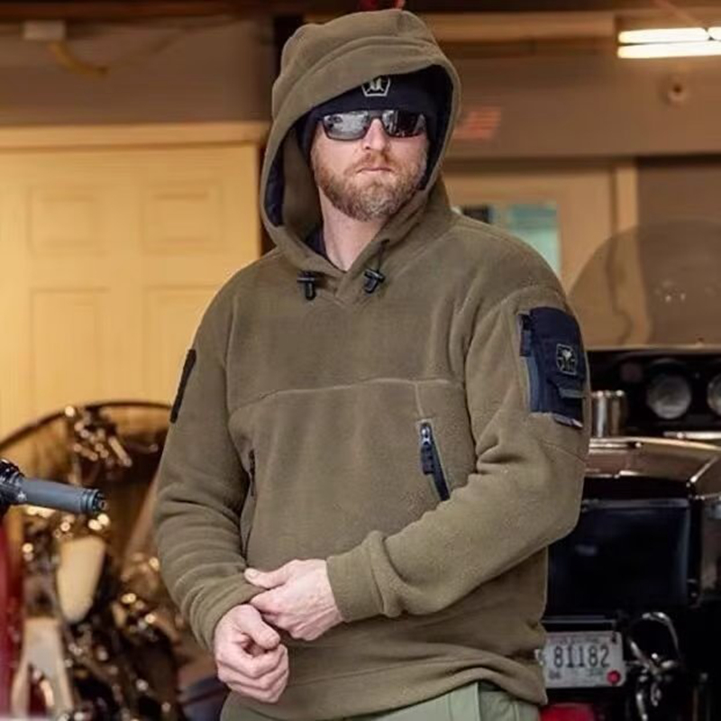 Men Winter Thermal Fleece Outd - Outdoor Hunting Hoodie ulasan dan harga