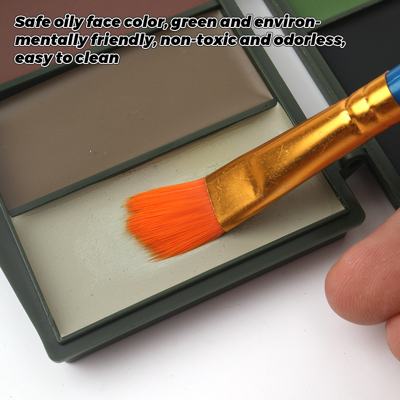 5 Color Forest Camo-Compac fac - Camo Face Paint ulasan dan harga