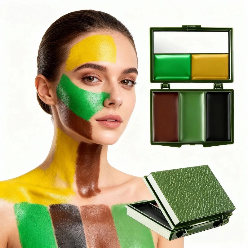 3 Colors Camouflage Face Paint - Camo Face Paint ulasan dan harga