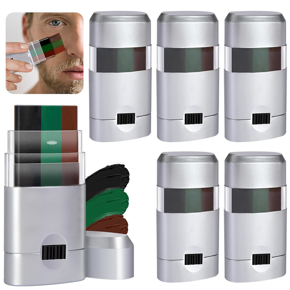 6Pcs Camo Face Paint 3 Color C - Camo Face Paint ulasan dan harga