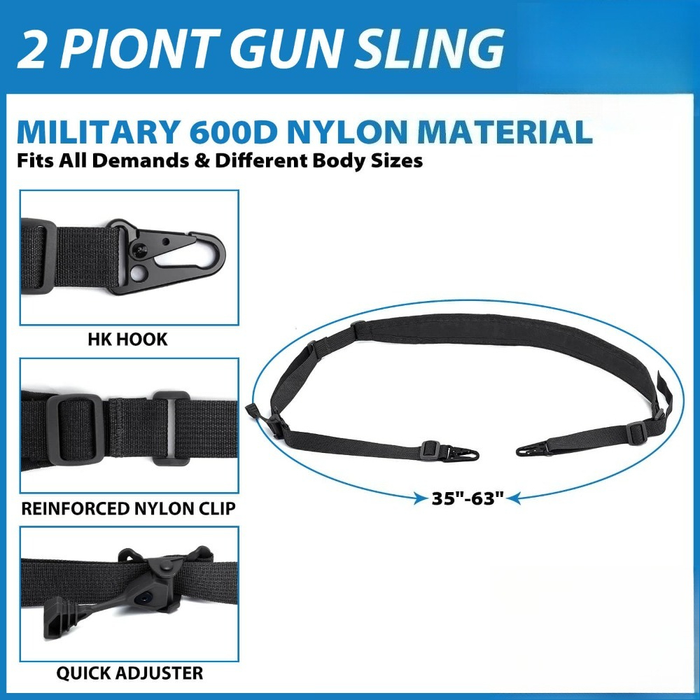 Tactical 2 Point Rifle Sling Q - Rifle Sling Swivel ulasan dan harga