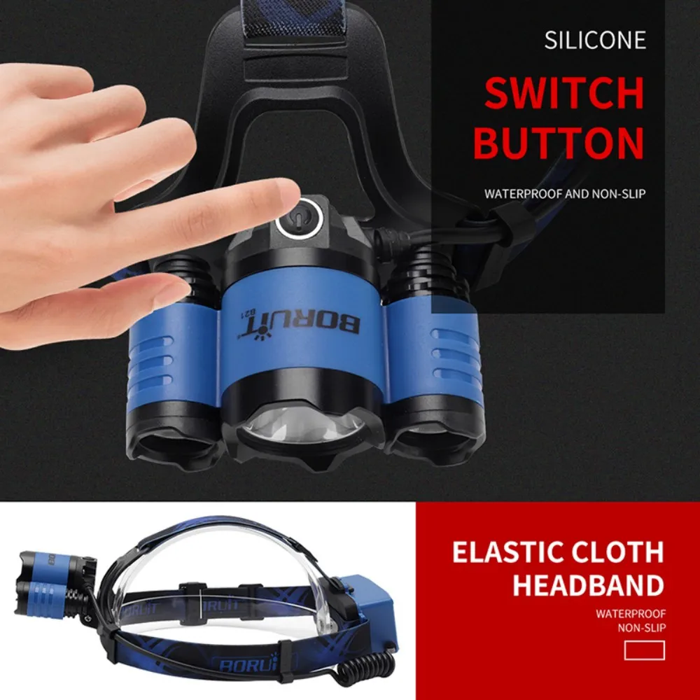 BORUiT B21 3000LM LED Headlamp - Outdoor Hunting Bike ulasan dan harga