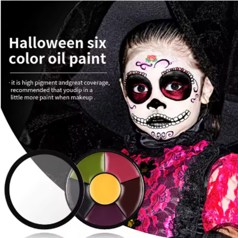 6 Color Oil Face Paint palette - Camo Face Paint ulasan dan harga