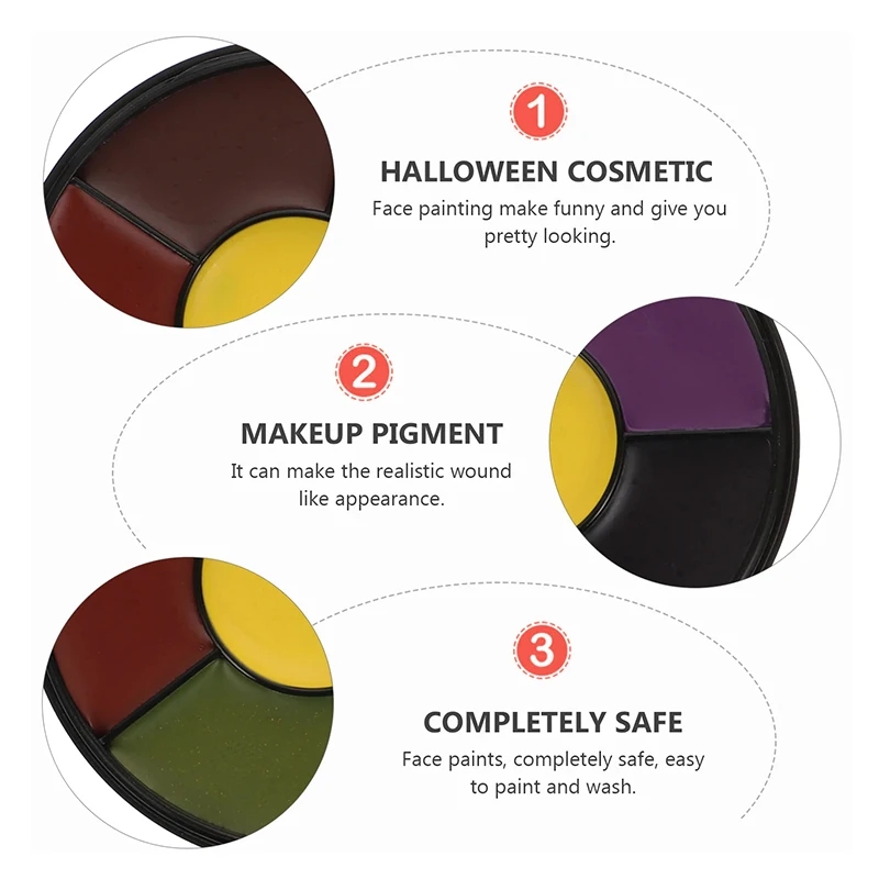 6 Color Oil Face Paint palette - Camo Face Paint ulasan dan harga