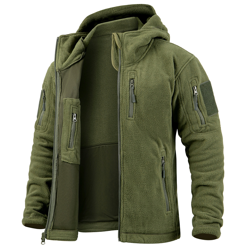 Men's Tactical Fleece Jacket W - Outdoor Hunting Hoodie ulasan dan harga