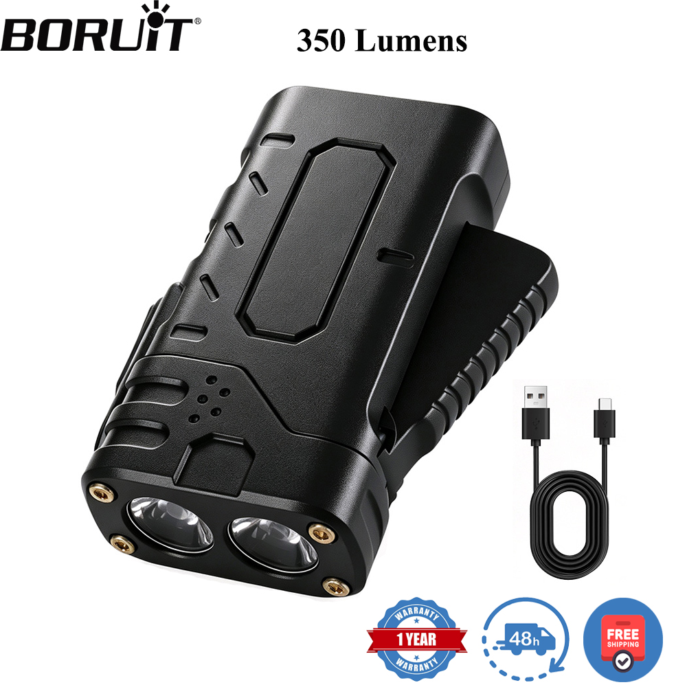 BORUIiT Hand Crank EDC LED Fla - Outdoor Hunting Bike ulasan dan harga