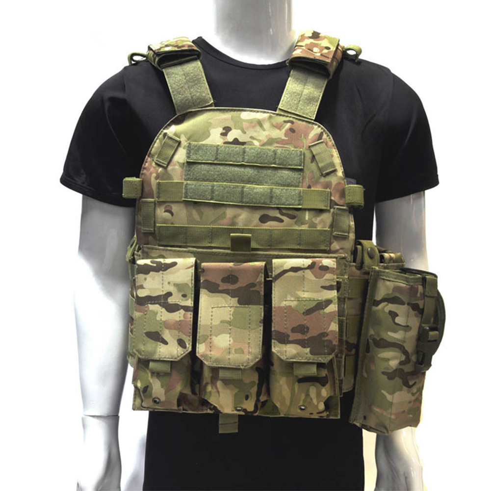 600D Nylon Tactical Vest MOLLE - Outdoor Hunting Vest ulasan dan harga