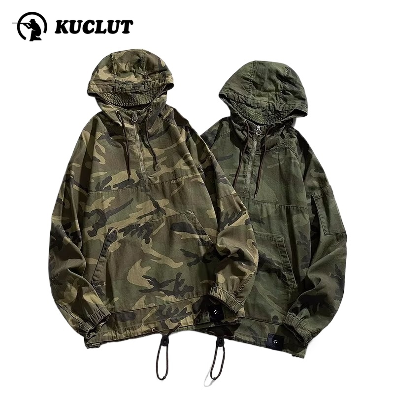 Trendy Outerwear Spring Hooded - Safari Outdoor Hunting Jackets ulasan dan harga