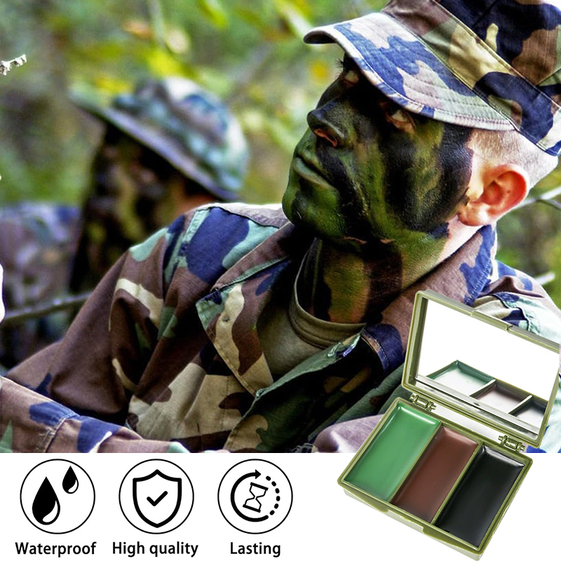 3-color camouflage face painti - Camo Face Paint ulasan dan harga