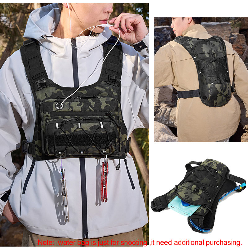 Tactical Bag Front Chest Rig V - Men'S Outdoor Hunting Jacket ulasan dan harga