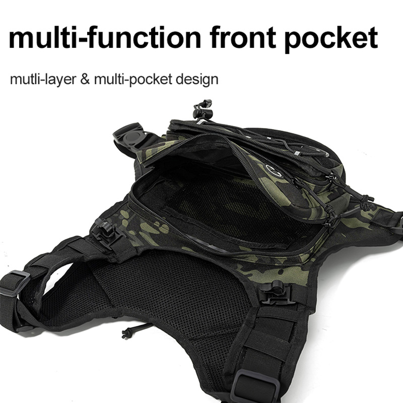 Tactical Bag Front Chest Rig V - Men'S Outdoor Hunting Jacket ulasan dan harga