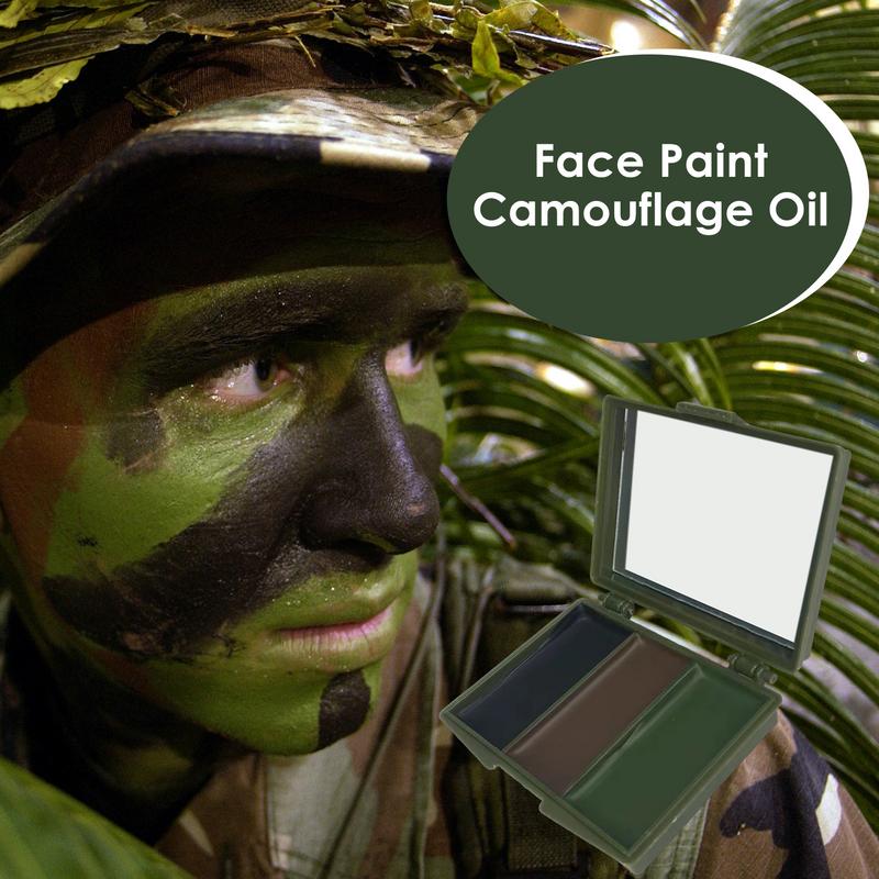 3 Colors Army Fans CS Shooting - Camo Face Paint ulasan dan harga