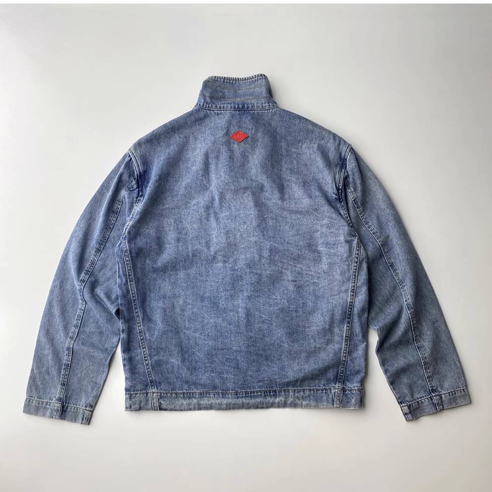 Men's Workwear Washed Denim Ja - Safari Outdoor Hunting Jackets ulasan dan harga