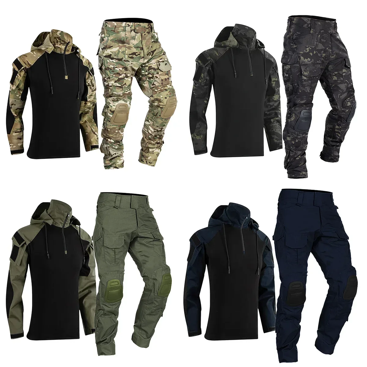 Men Tactical Uniform Milit Out - Outdoor Hunting Hoodie ulasan dan harga