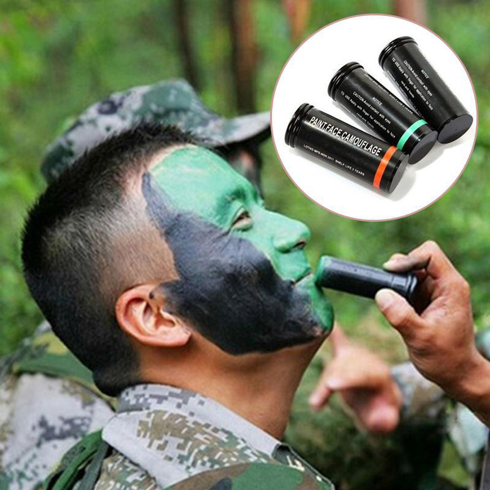 3Pcs Camo Face Paint Kit Skin  - Camo Face Paint ulasan dan harga